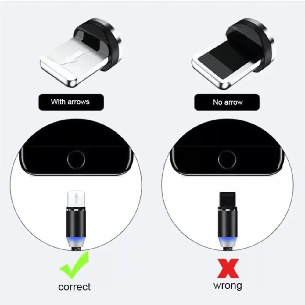 3 in 1 luminous magnetic charging cable
